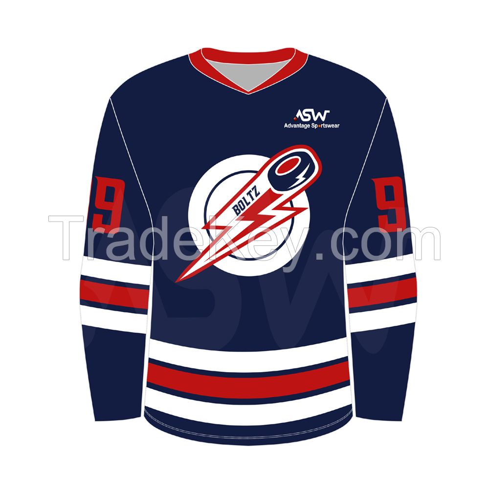 Custom Youth Adults Size Team Ice hockey jersey