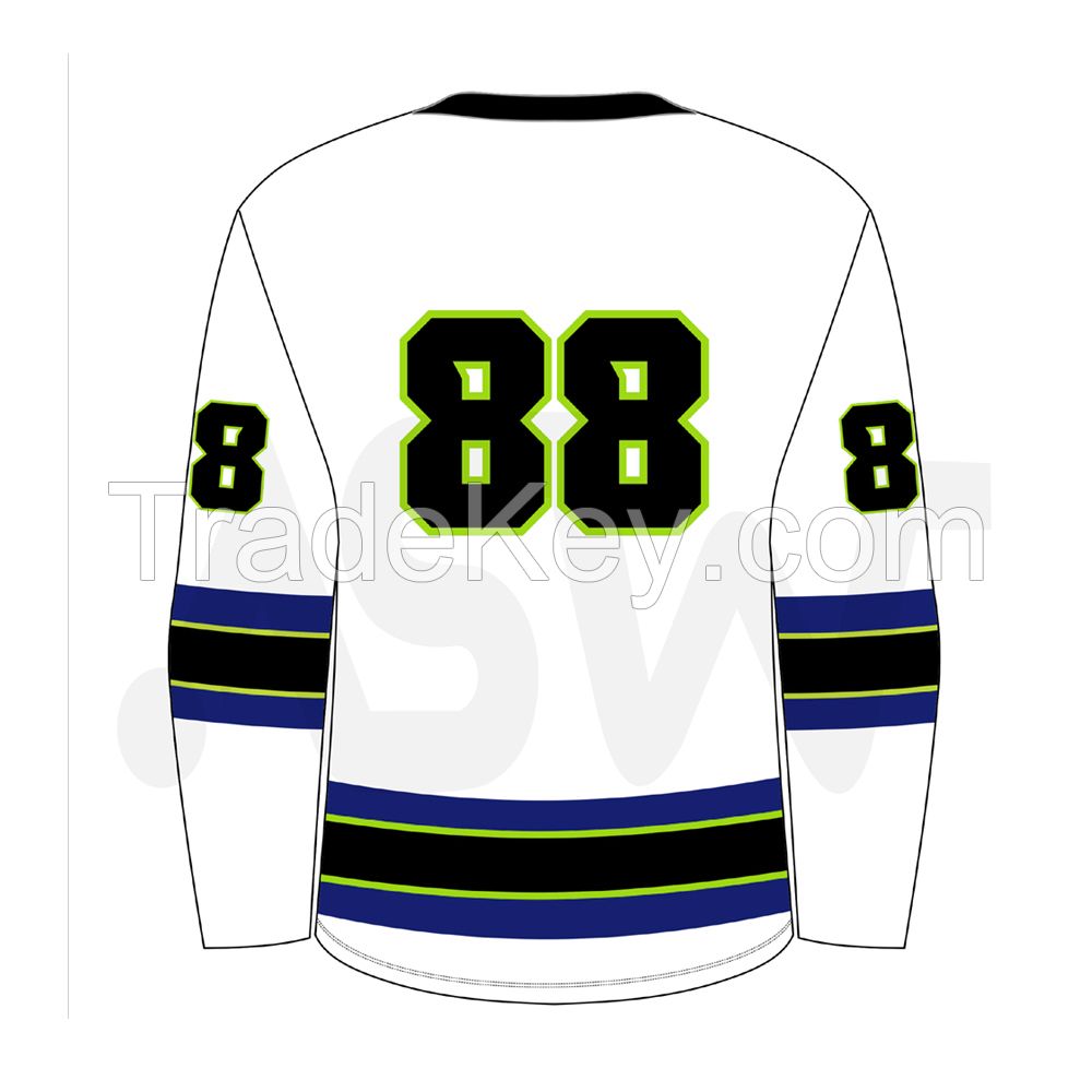 Hot selling 100%polyester custom ice hockey jersey 2022