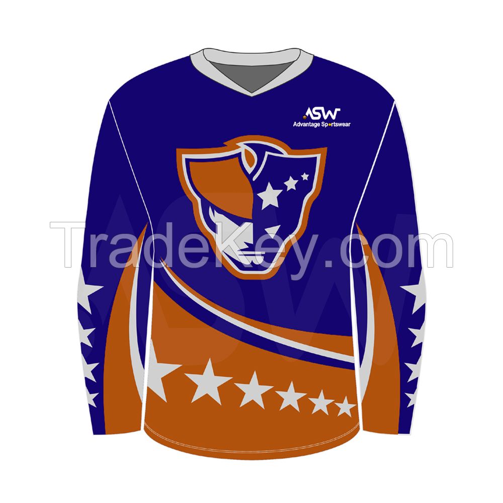 Best quality Jersey 220 gsm rise mesh hockey wear customize ice hockey jersey 1 buyer