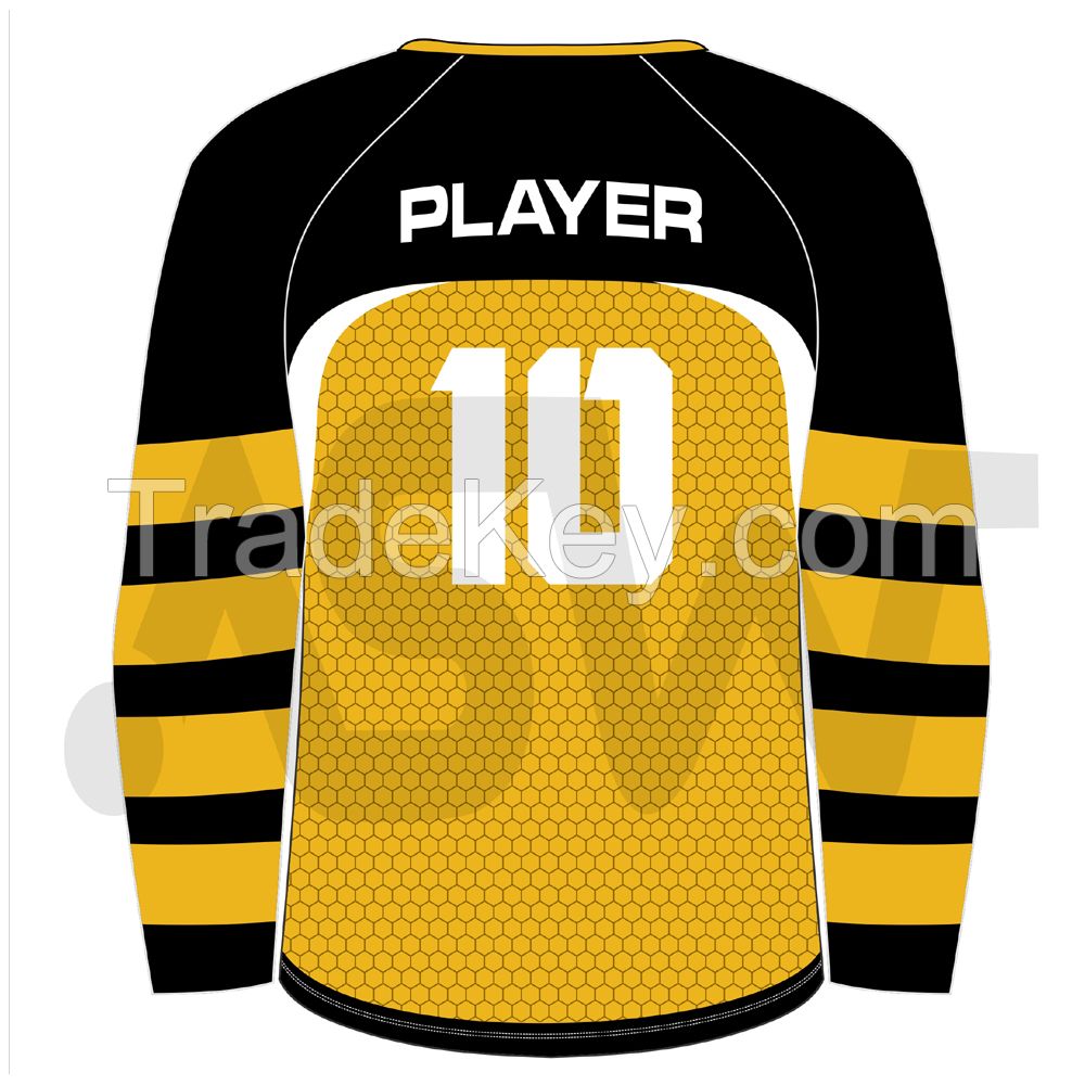 OEM newest design ice hockey jersey custom sublimated sports field Hockey Wear for team