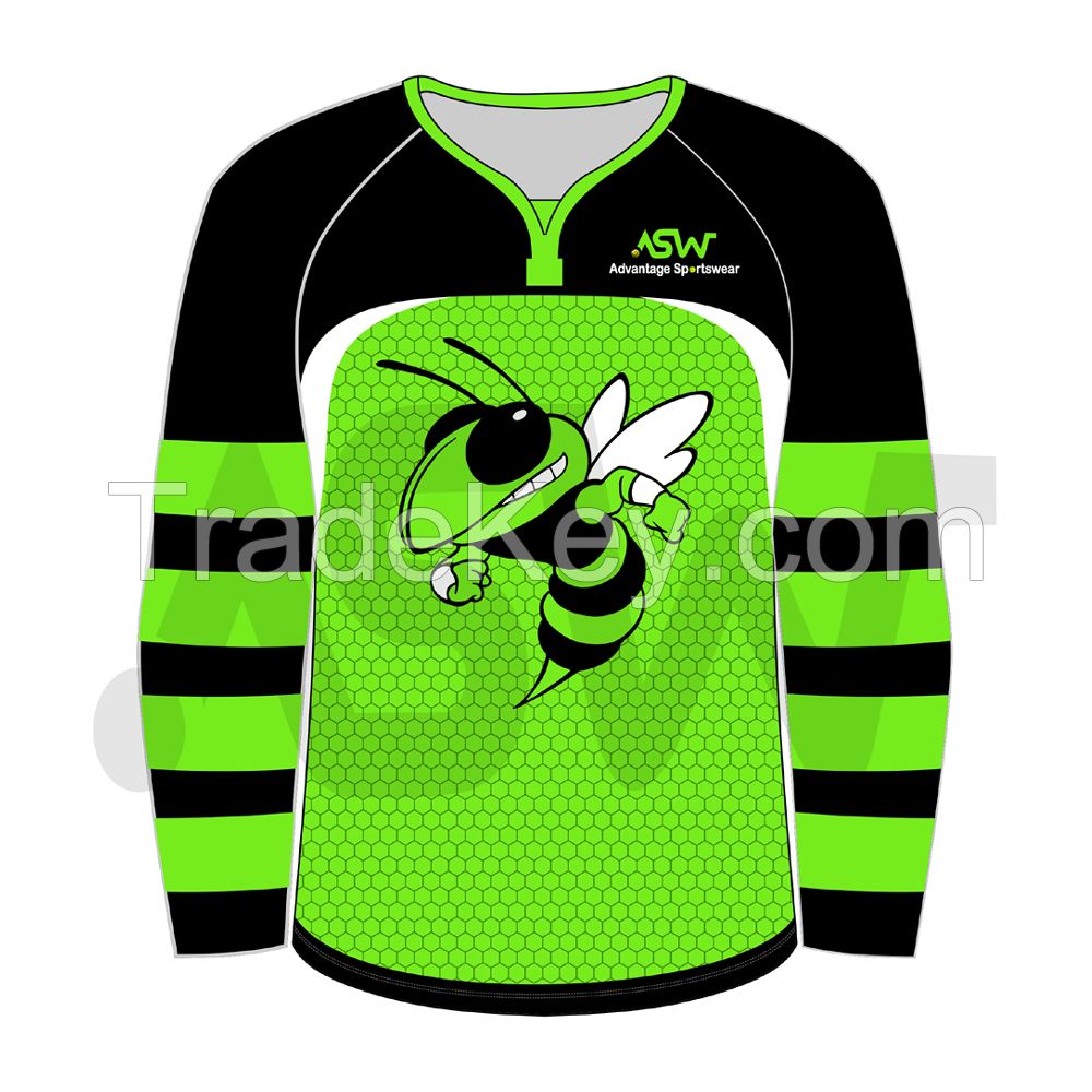 OEM newest design ice hockey jersey custom sublimated sports field Hockey Wear for team