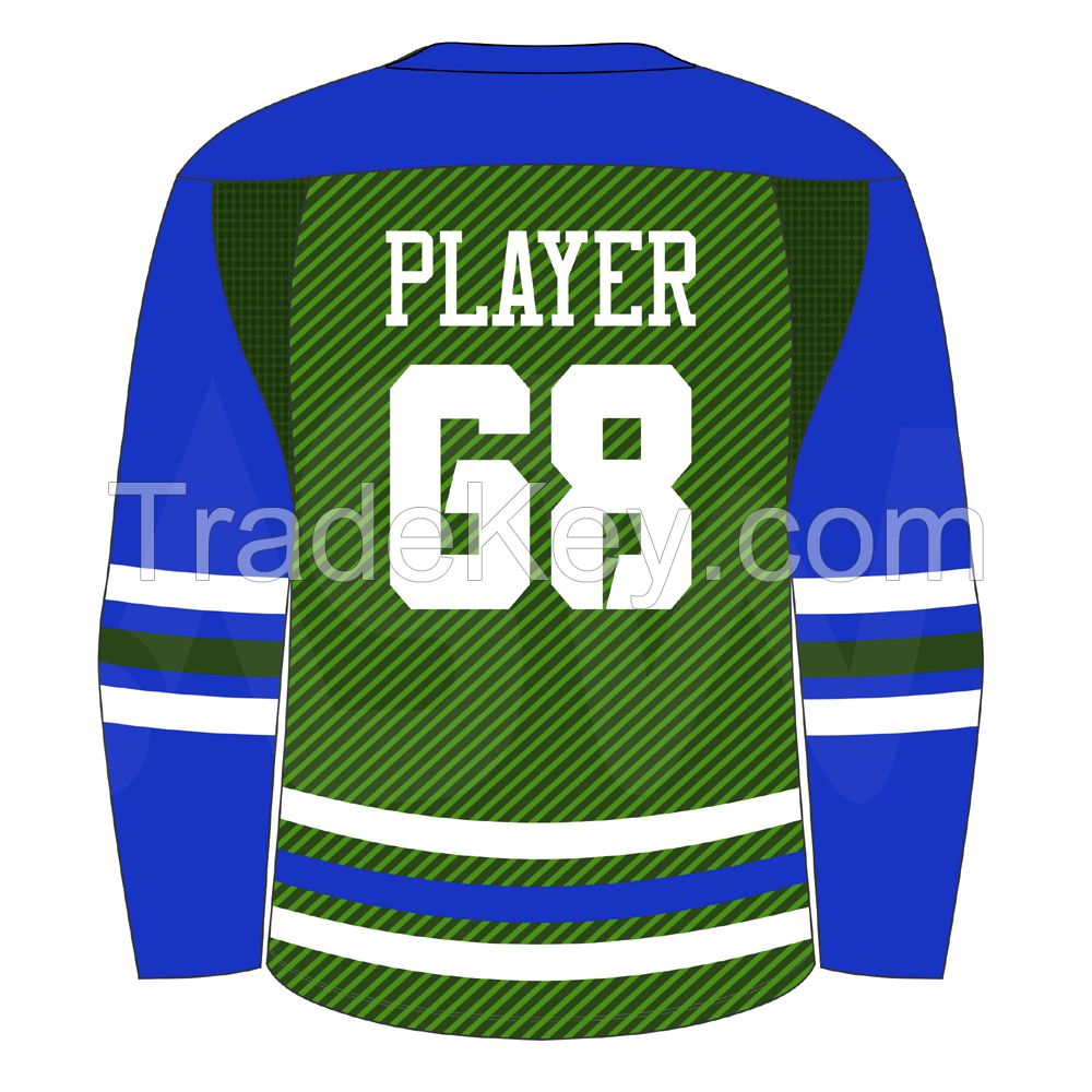 2022-23 ice hockey jersey sublimated custom design hockey jersey for adult