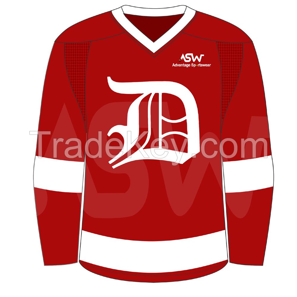 New design sublimated men sports war ice hockey jersey
