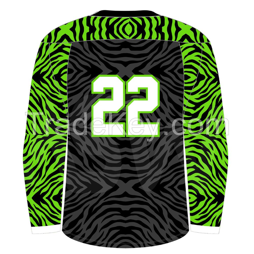 Advantage Newest Style Custom Unisex 100% Polyester Sublimated Ice Hockey Jersey 