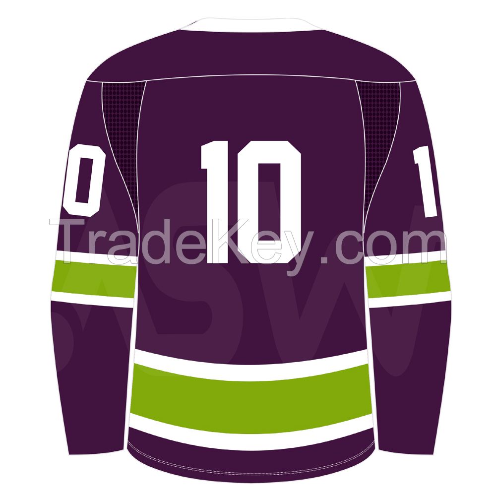 Supreme Quality Polyester Free Design Custom Ice Hockey Jersey 