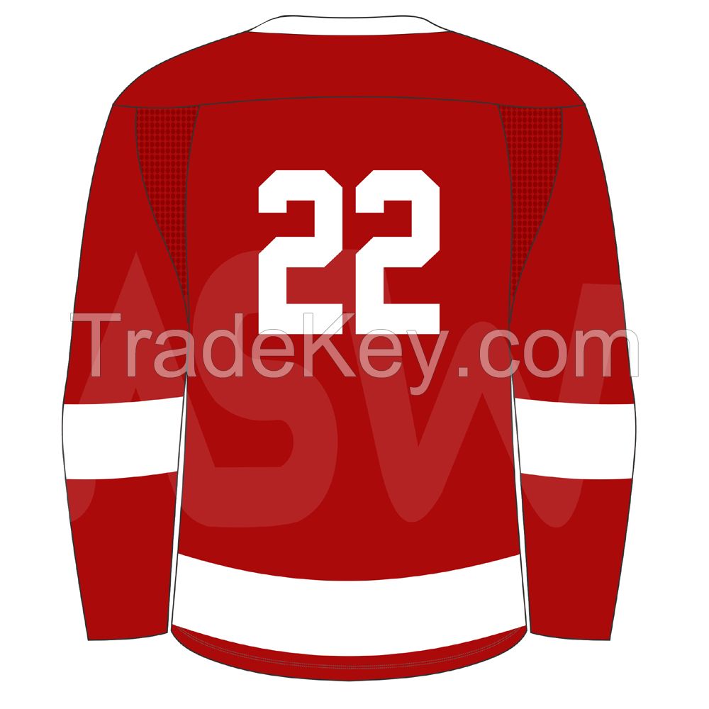 New design sublimated men sports war ice hockey jersey