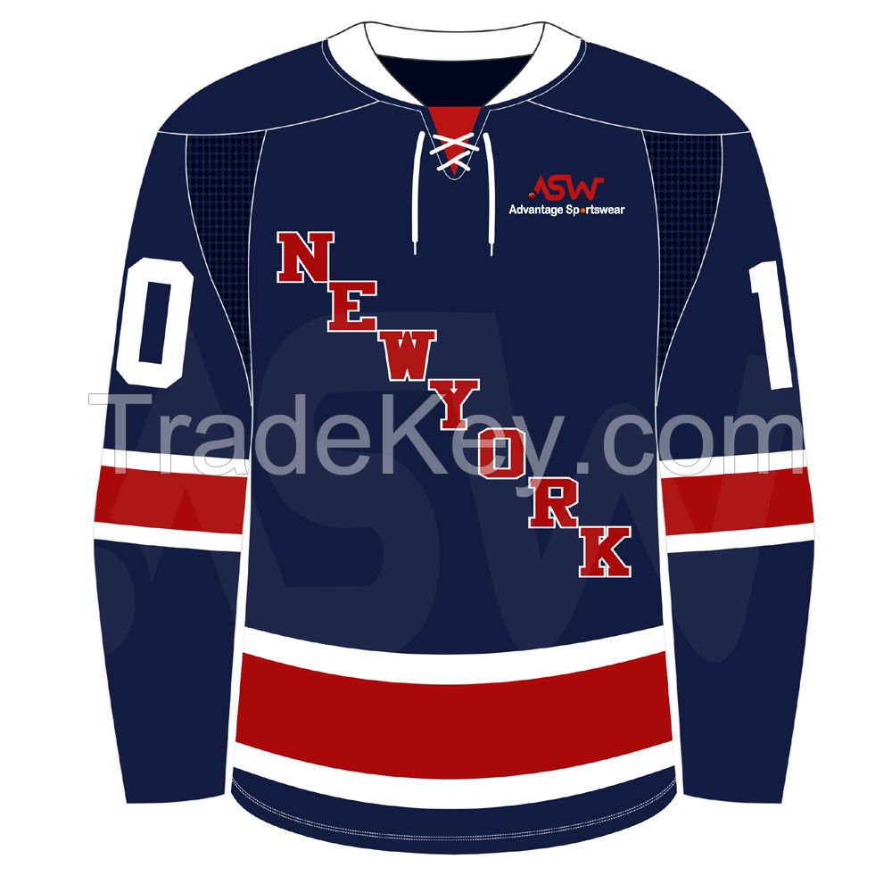 Supreme Quality Polyester Free Design Custom Ice Hockey Jersey 