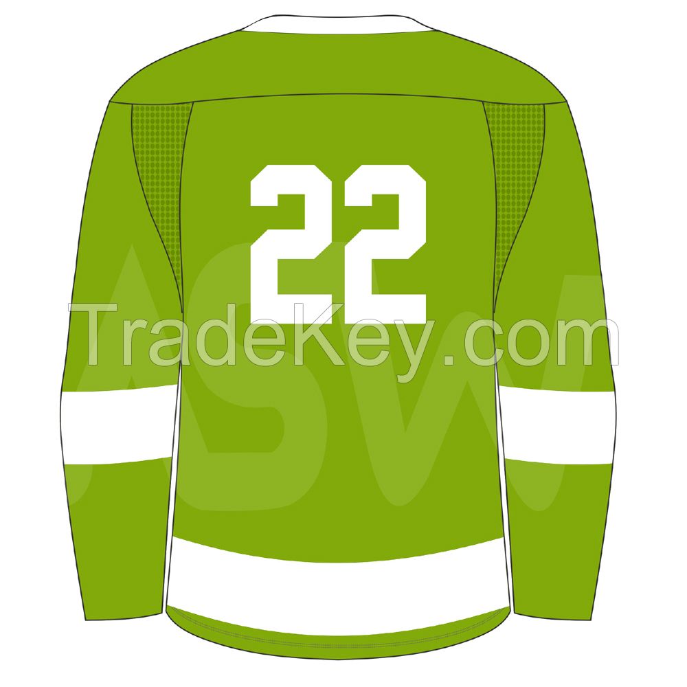 Sublimation hockey training practice jersey cheap filed custom hockey shirts OEM ice hockey jersey