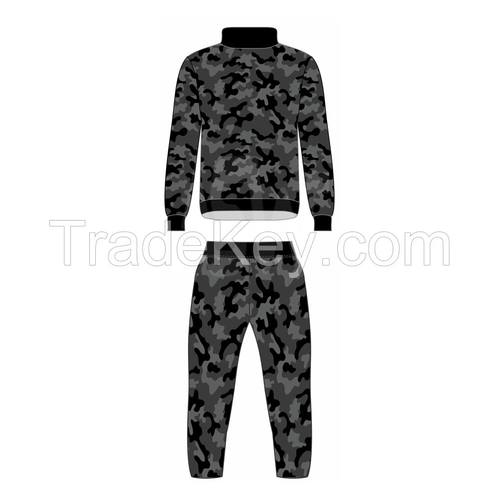 OEM Custom Sport Men Winter Sublimated Printing Football Jacket Shirt Wear Jersey Set Soccer Training Tracksuit