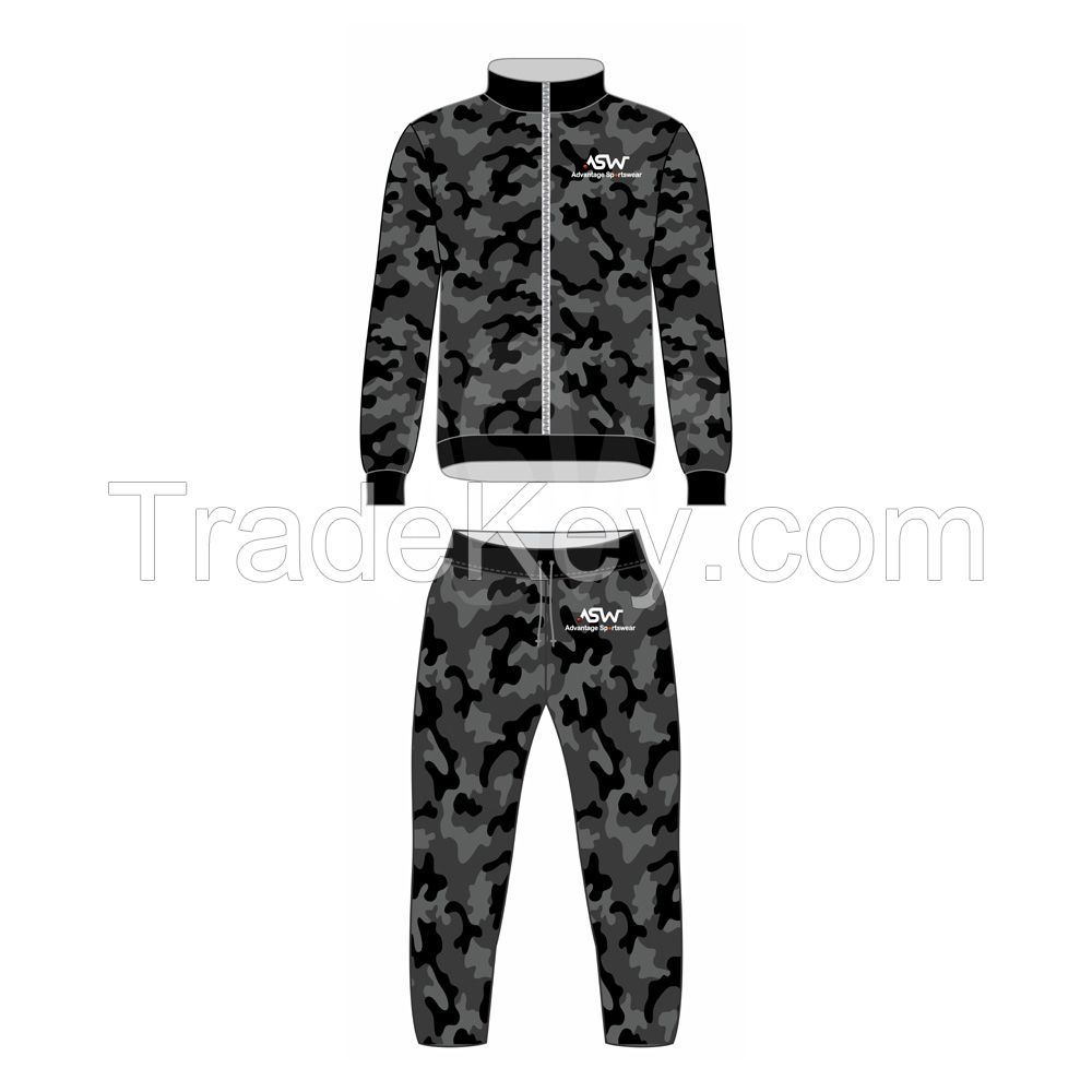 Wholesale Training Gym Track Suits Custom Logo Sports Fitted Zip Up Mens Jogging Tracksuit With Pocket