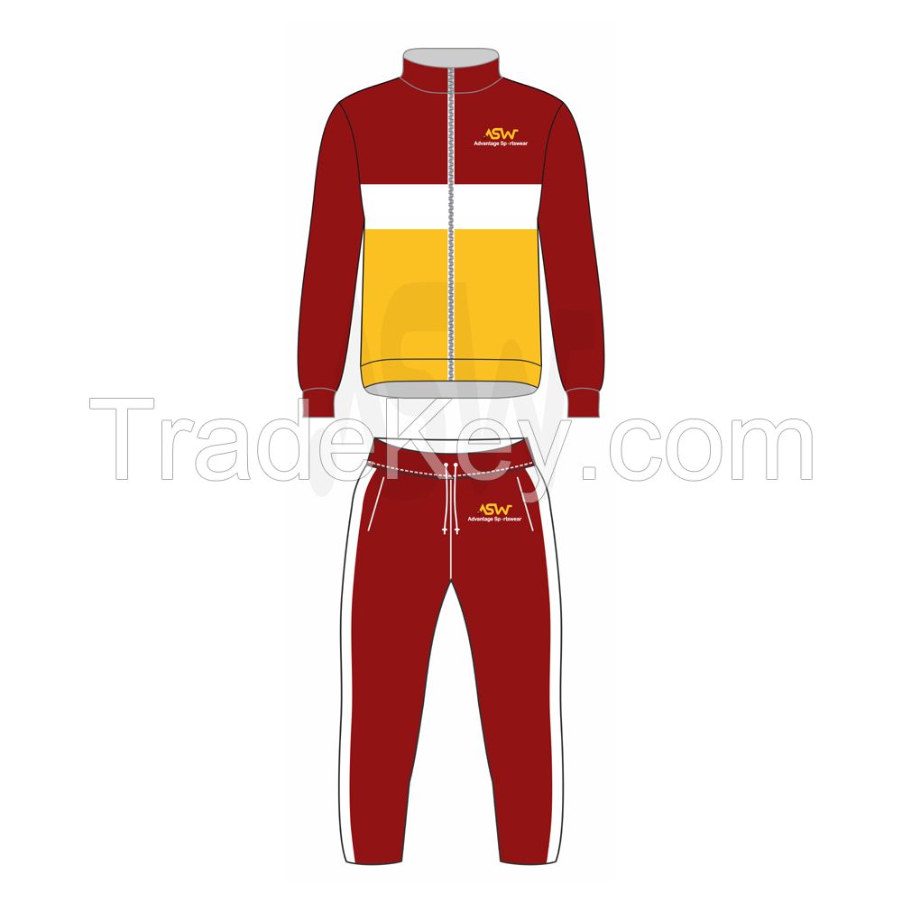 OEM Custom Your Own Design Men's Sports Track Suit Men Running Tracksuit With Big Cargo Pockets