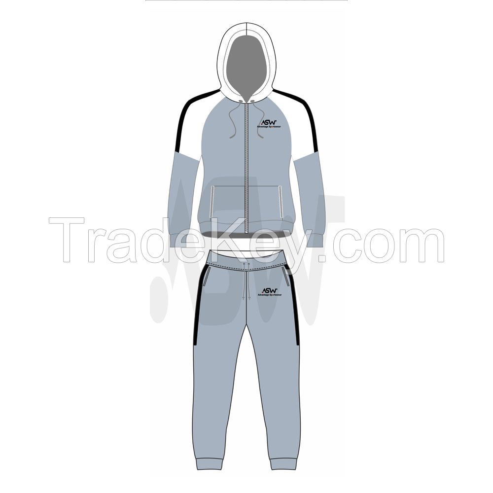 2022 Wholesale sweat suits sportswear men plain fitted tracksuit