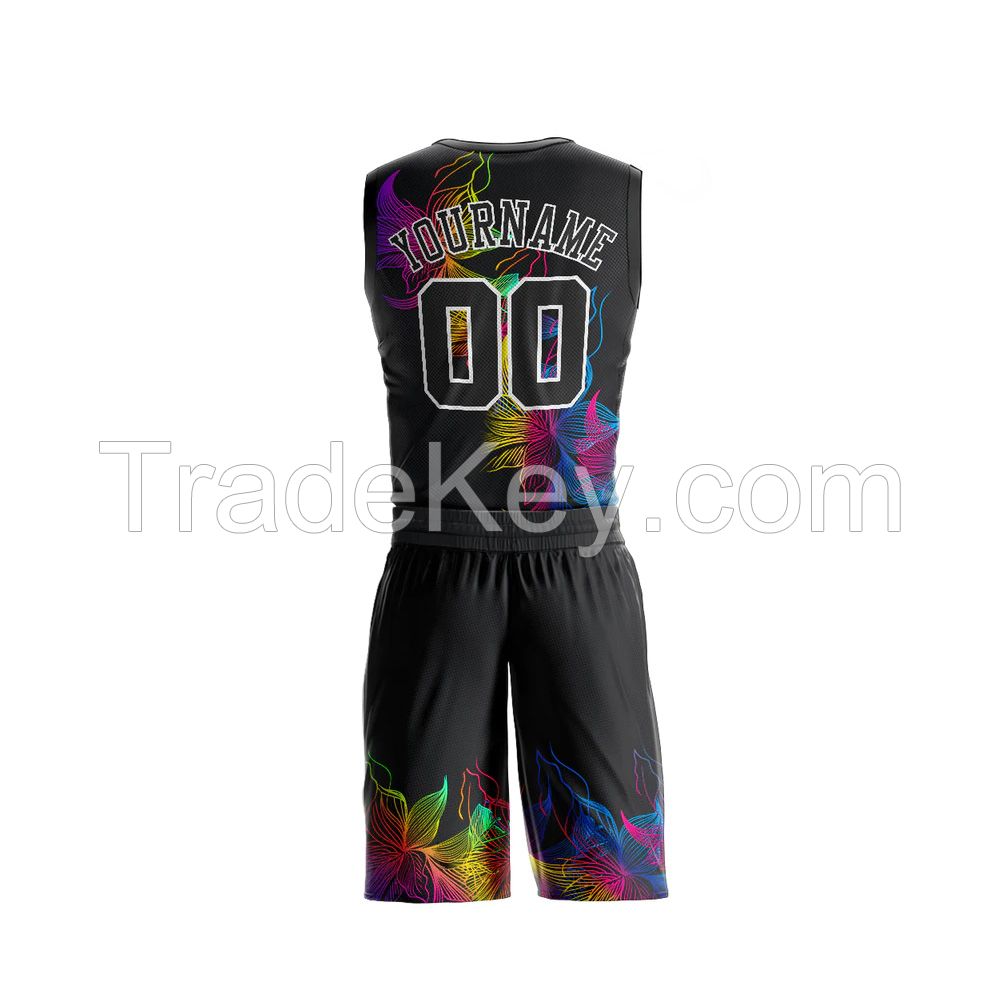 Custom Printing or Embroidery Youth Basketball Uniforms Wholesale Sport Quick Dry Sublimated Basketball Jersey