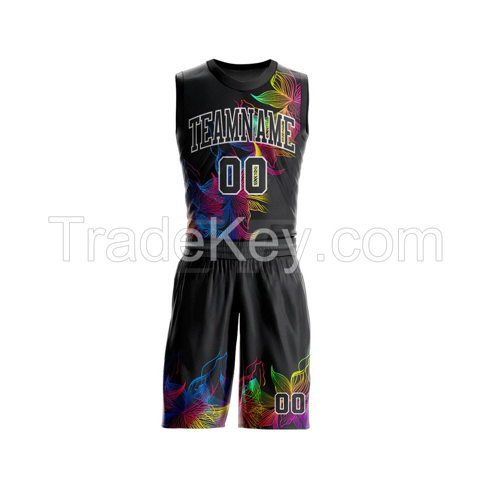 Custom Printing or Embroidery Youth Basketball Uniforms Wholesale Sport Quick Dry Sublimated Basketball Jersey
