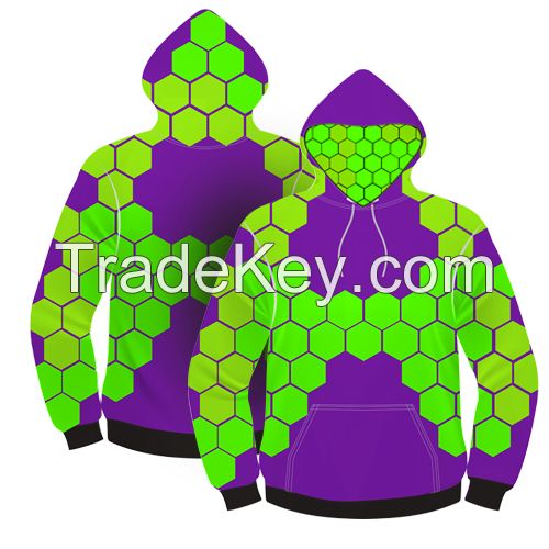 Fashion custom sublimation hoodies with hood