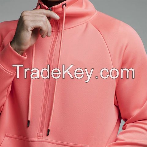 Men's Clothing Sports Hoodies Sweat Shirts Men Sweatshirt Pullover Custom Embroidery Hoodie for Running Red Blank Plain