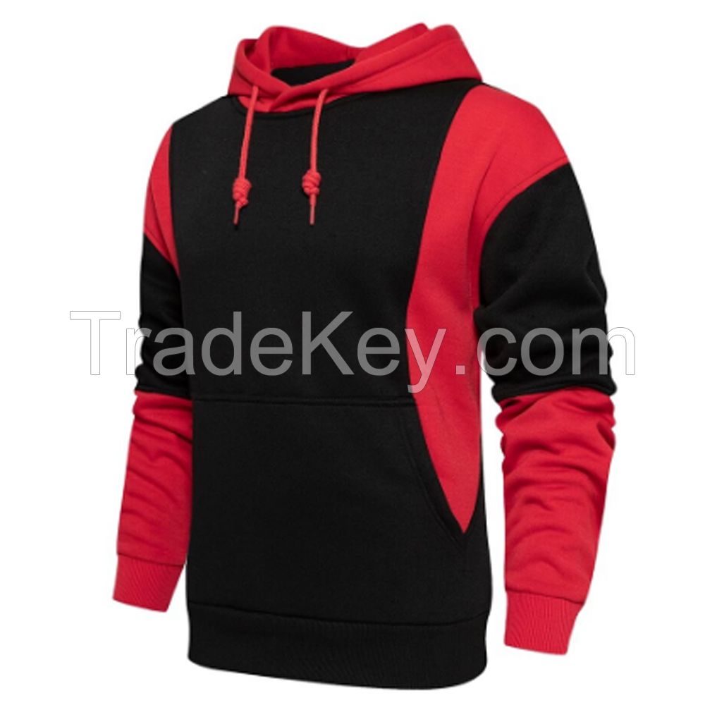 Wholesale plain custom streetwear hoodies heavyweight cotton oversized men training wear fitted hoodies for menPopular