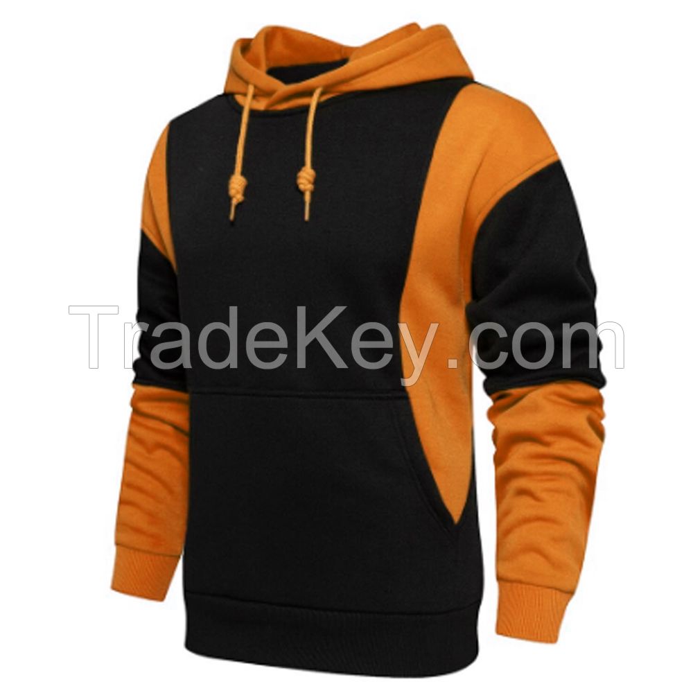 Wholesale plain custom streetwear hoodies heavyweight cotton oversized men training wear fitted hoodies for menPopular