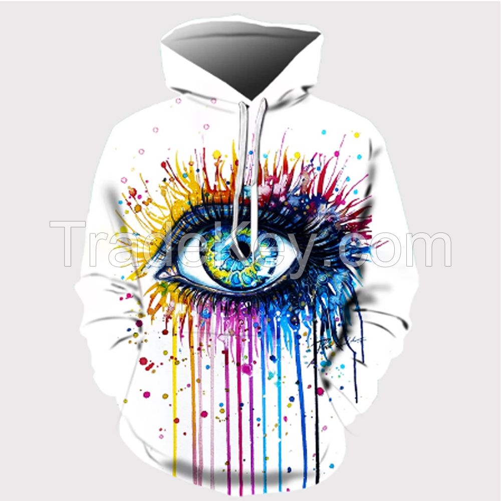 Custom Sublimation 3d Print Men Hoodies Fashion Designer Hoodies Sweatshirt 