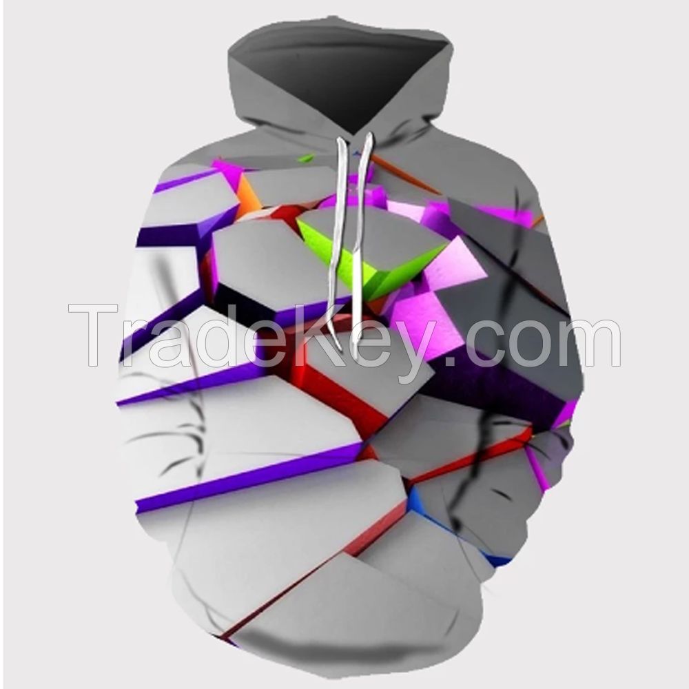 3D Printed Hoodies for Men High Quality Oversize Pullover Popular Fashion Casual 3D Printed Hoodies