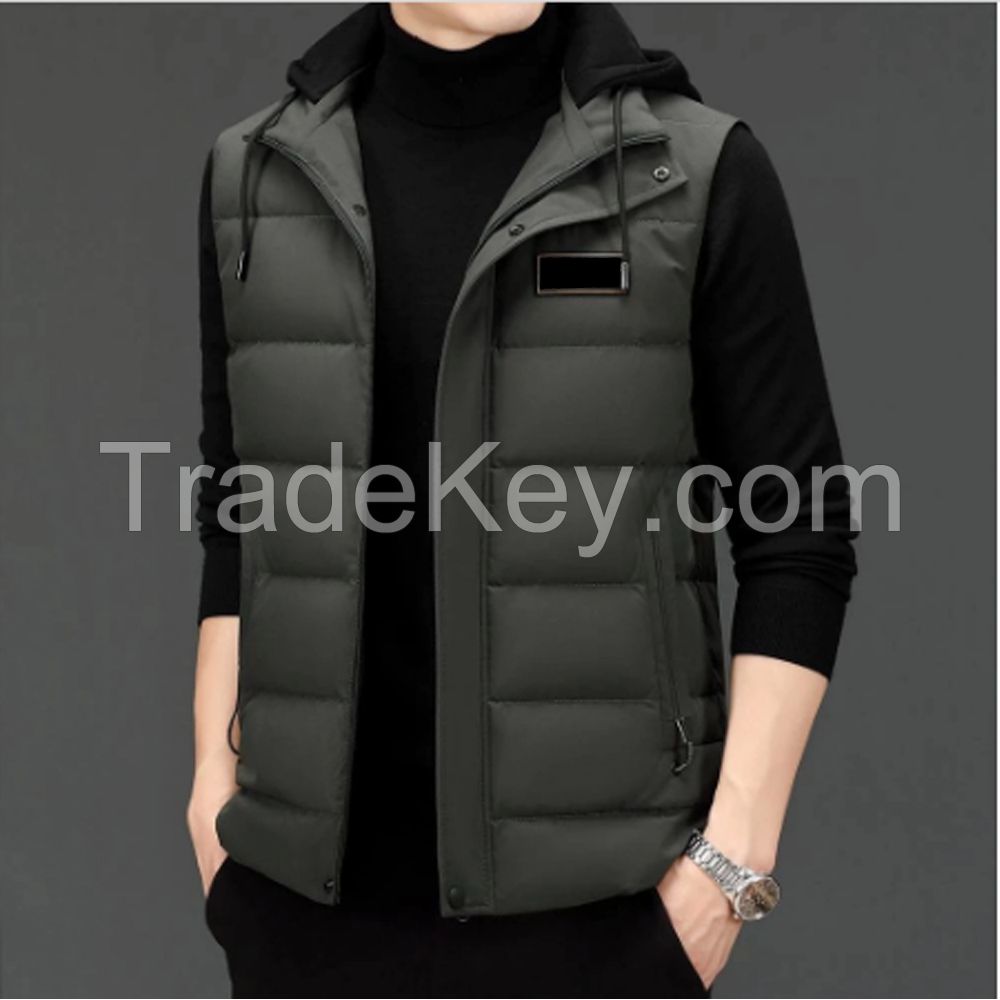 High Quality Jacket Customize Logo New Design 100% Nylon Soft Warm Coat New Men Plus Size Puffer Jackets