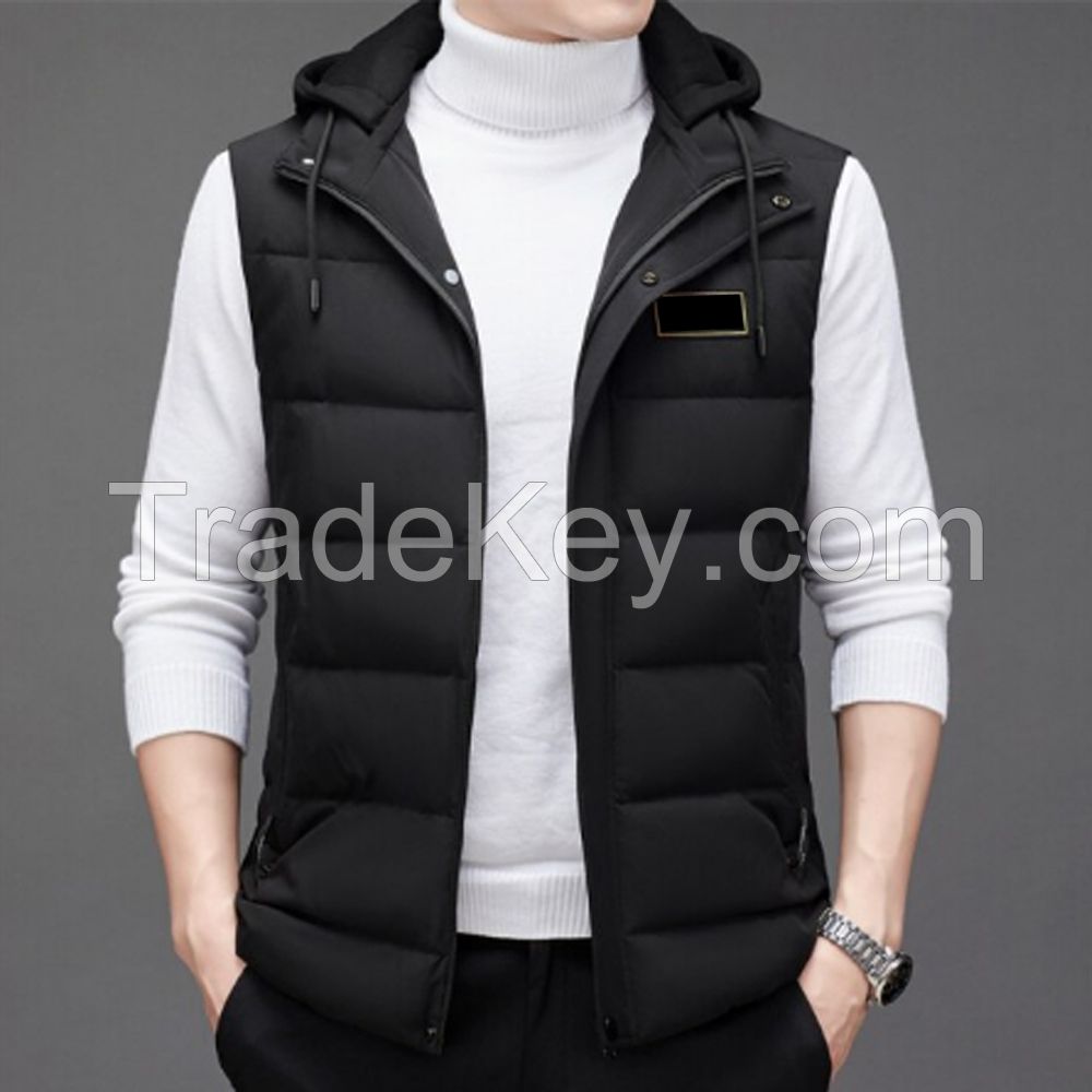 High Quality Jacket Customize Logo New Design 100% Nylon Soft Warm Coat New Men Plus Size Puffer Jackets