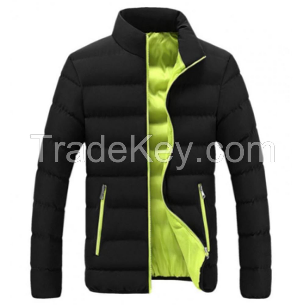 Best Design Black Men Windproof Sport Coat Custom Style Men Puffer Jacket