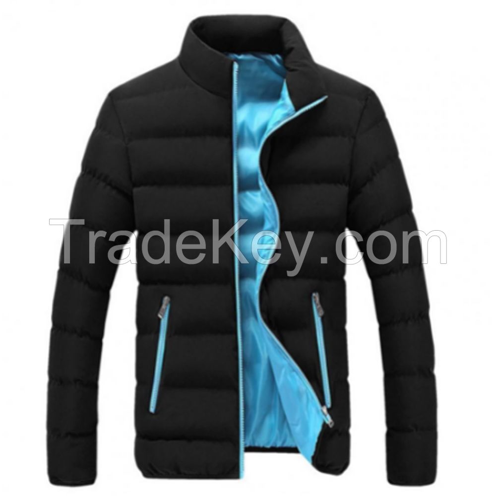 Best Design Black Men Windproof Sport Coat Custom Style Men Puffer Jacket