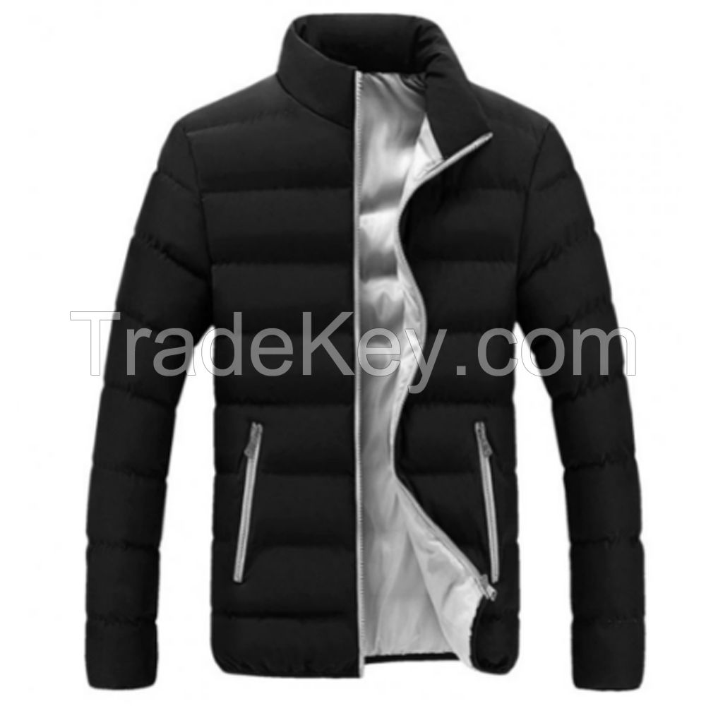 Best Design Black Men Windproof Sport Coat Custom Style Men Puffer Jacket