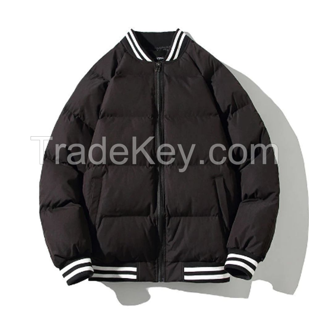 2023 Custom Men Winter Coat Streetwear Print Down Thick Outdoor men winter puffer jacket