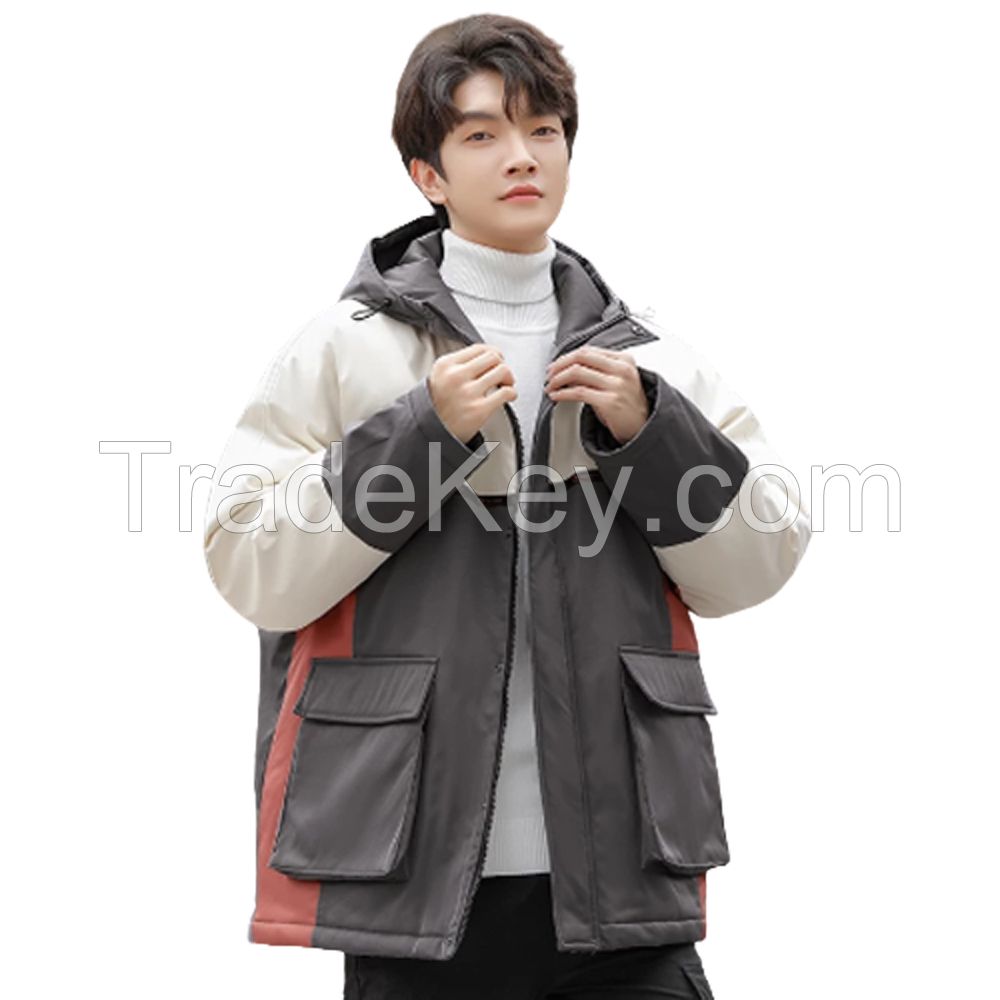 New Style Lightweight Men Puffer Padded Jacket Hooded Plus Size Men Puffer Jacket