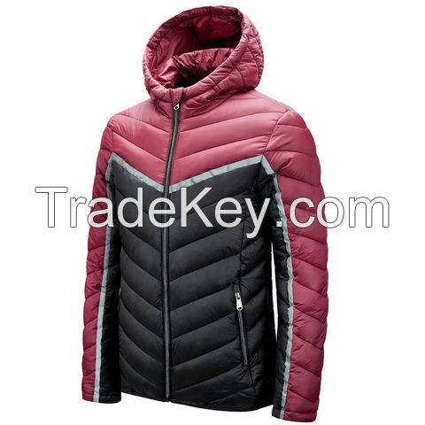 Custom Men's Logo Cotton Puffer Jacket Designer Winter Bubble Padded Coat Down Polyester Outdoor Puffer Jacket