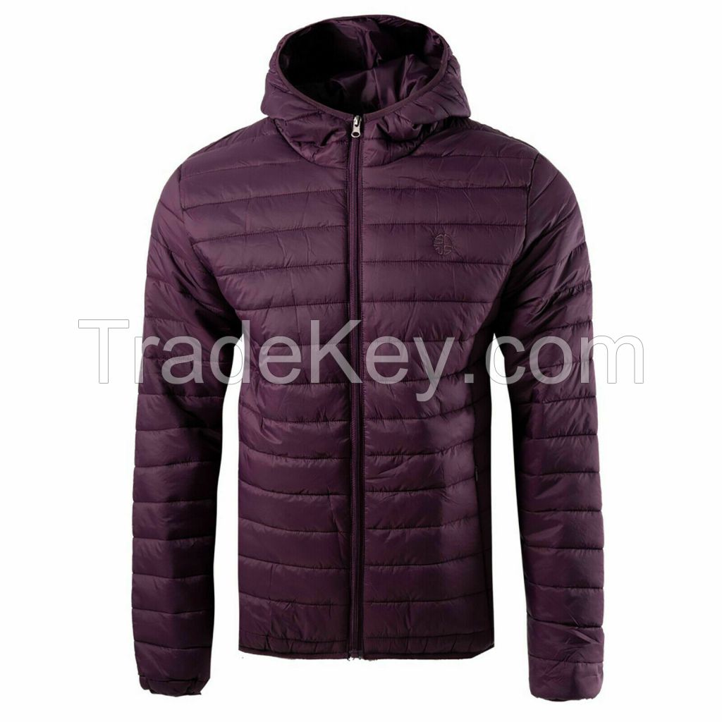 Top Quality Custom Warm Cotton Puffer Hooded Winter Padded Men's Puffer Jackets