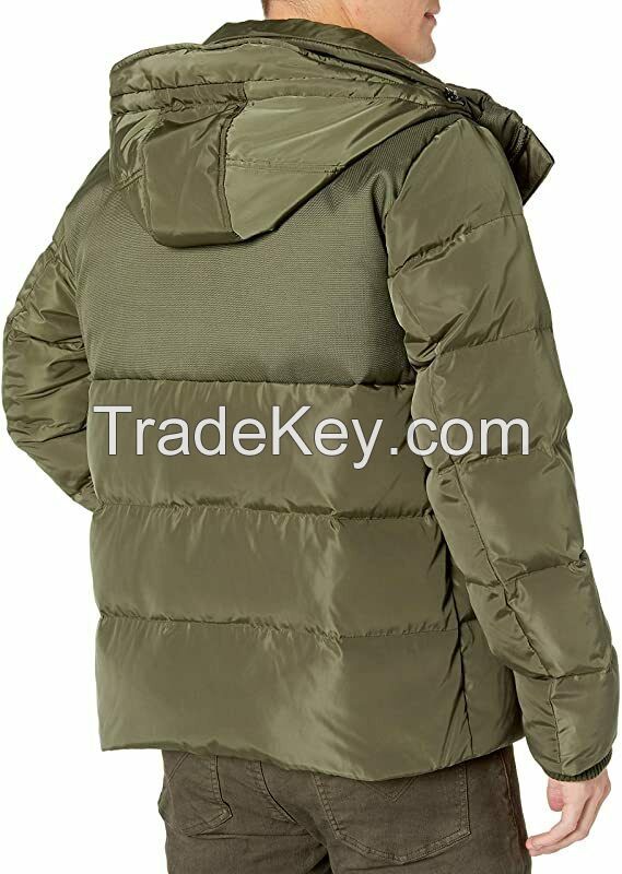 Custom Wholesale winter light outdoor warm plus size men quilted puffer jacket