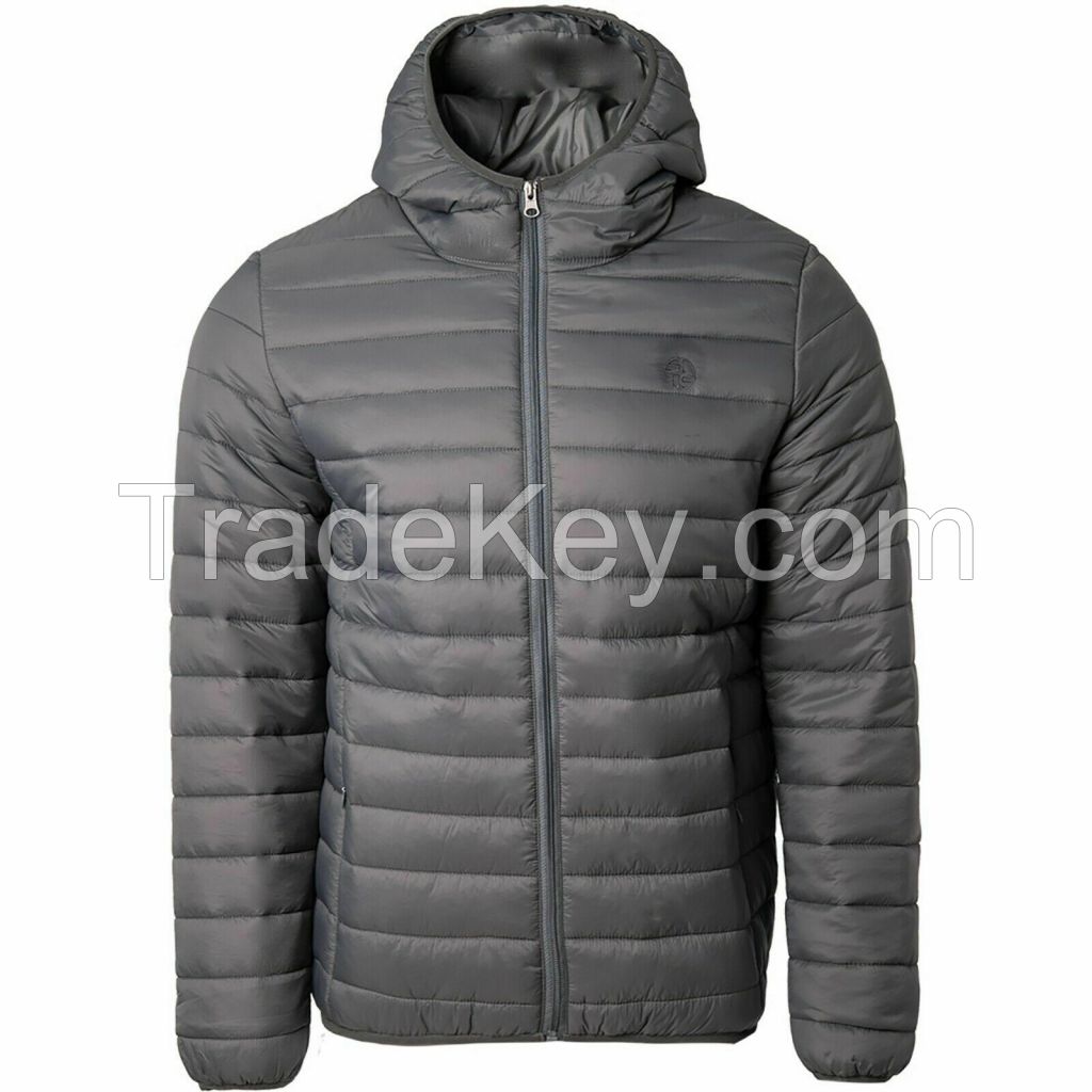 Top Quality Custom Warm Cotton Puffer Hooded Winter Padded Men's Puffer Jackets