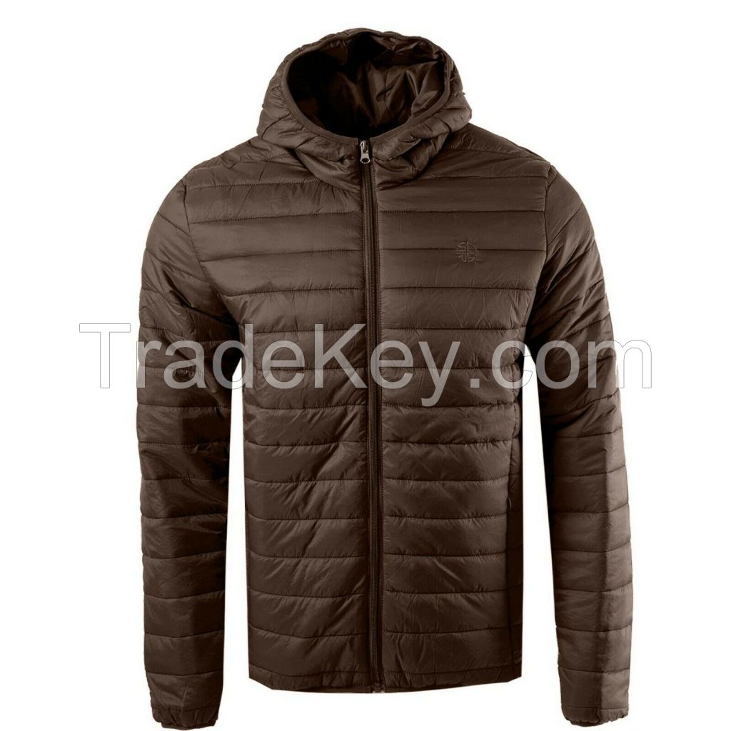 Top Quality Custom Warm Cotton Puffer Hooded Winter Padded Men's Puffer Jackets