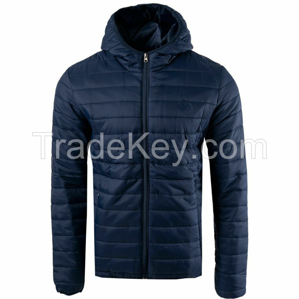 Top Quality Custom Warm Cotton Puffer Hooded Winter Padded Men's Puffer Jackets