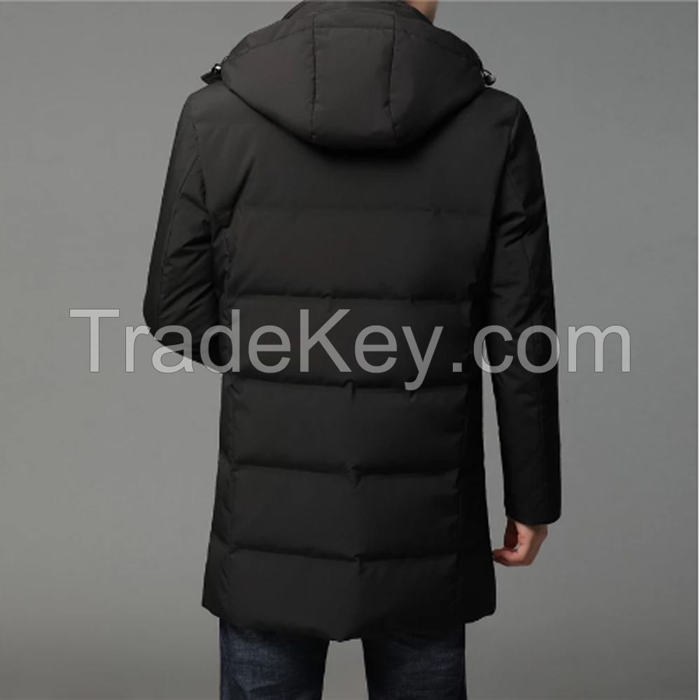 Wholesale Factory New Style Long Men's Winter Down Jacket Warm Men Puffer Coat