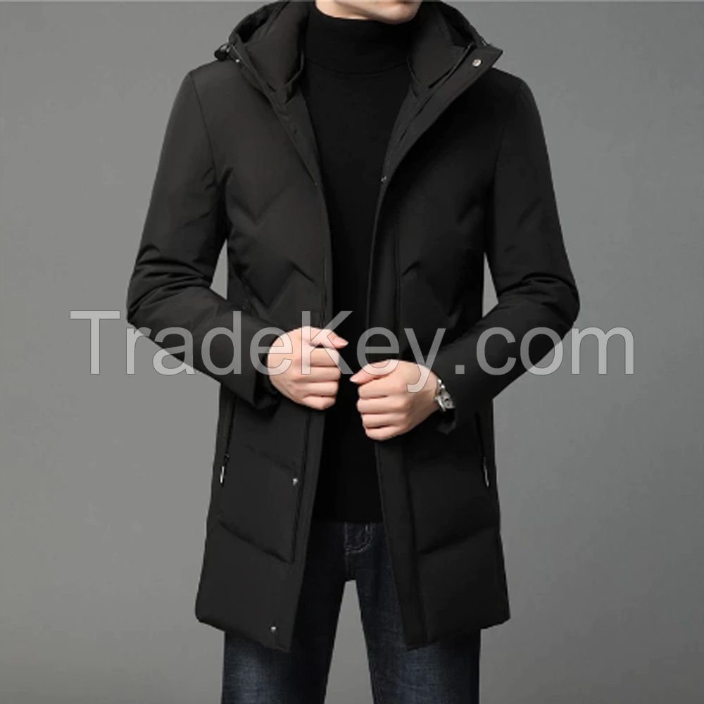 Wholesale Factory New Style Long Men's Winter Down Jacket Warm Men Puffer Coat