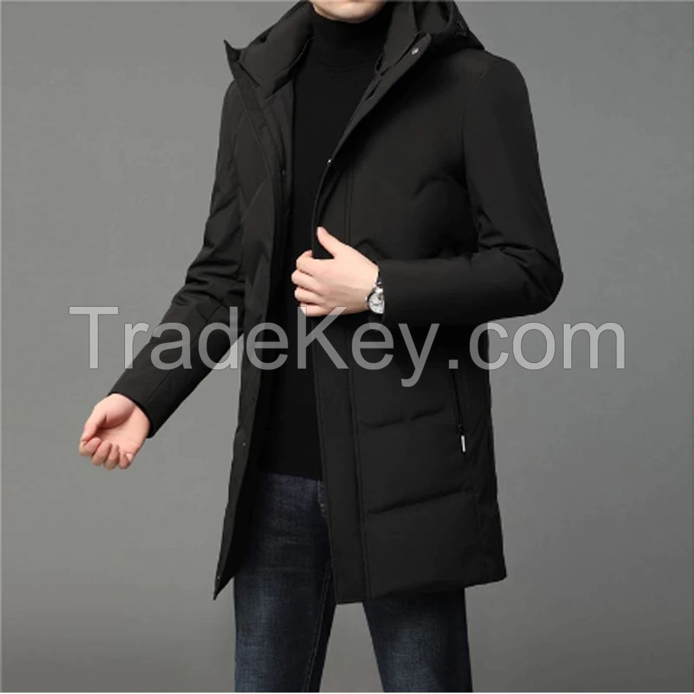 Wholesale Factory New Style Long Men's Winter Down Jacket Warm Men Puffer Coat