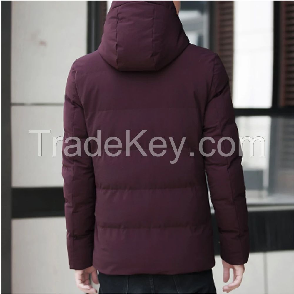 High End New Brand Casual Fashion Windbreaker Long 90% Mens Duck Down Jacket With Hood Black Puffer Coats Winter Mens Clothes