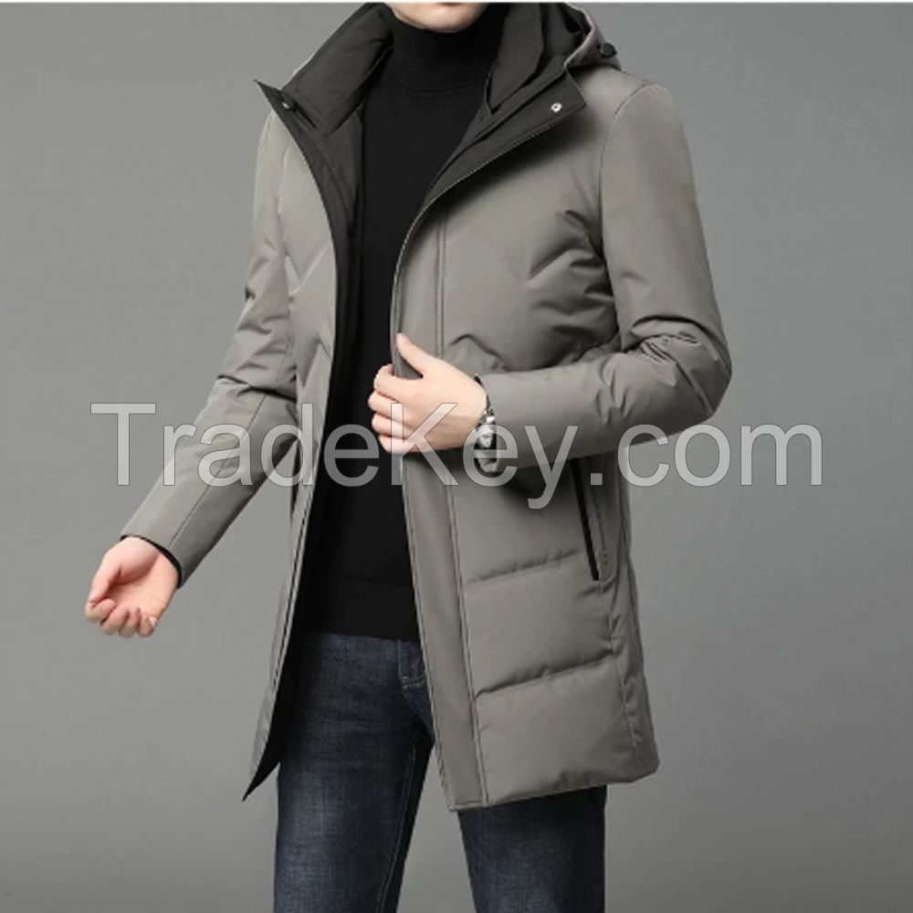 Wholesale Factory New Style Long Men's Winter Down Jacket Warm Men Puffer Coat