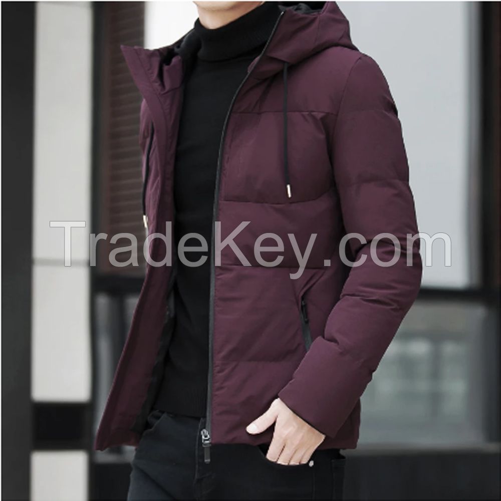 High End New Brand Casual Fashion Windbreaker Long 90% Mens Duck Down Jacket With Hood Black Puffer Coats Winter Mens Clothes