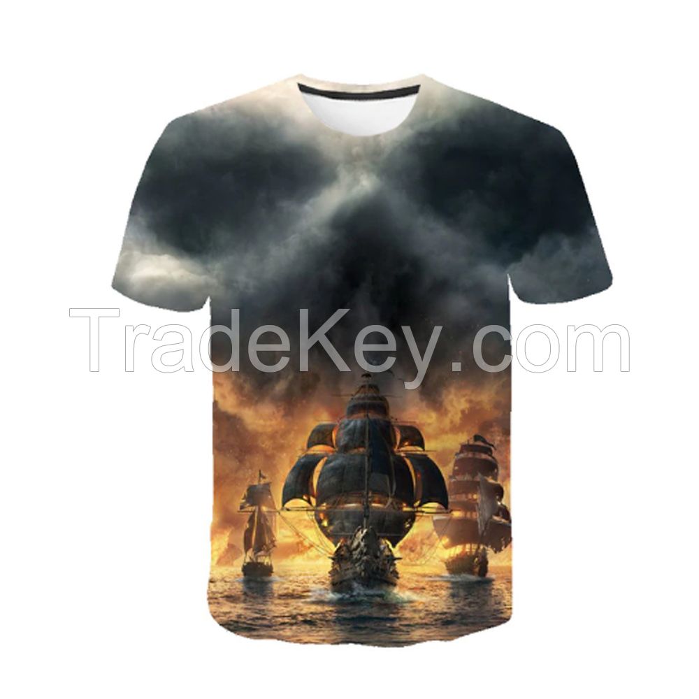 High quality wholesale mens t-shirt with custom design 100% cotton t shirt 