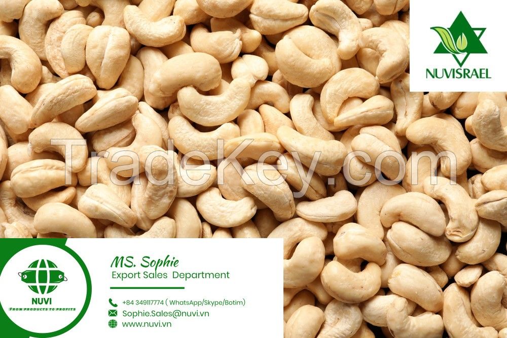 White whole cashew nuts all grades from Vietnam