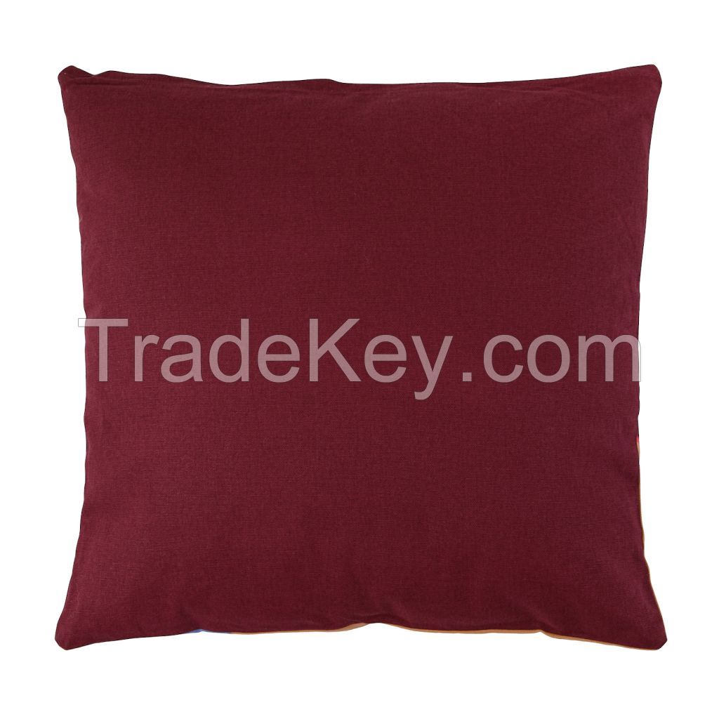 Cushion with an author's print, wine red, collection Freak Fruit