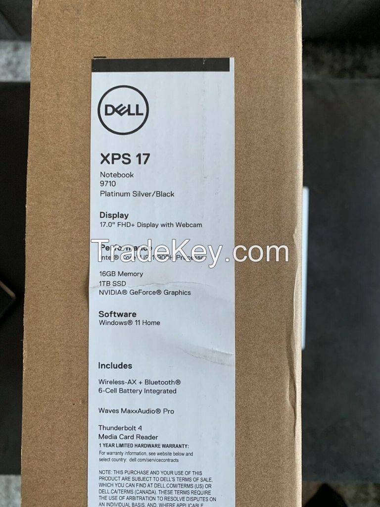 DELL XPS 17 9710 17" Laptop Intel Core    i9, 1 TB SSD