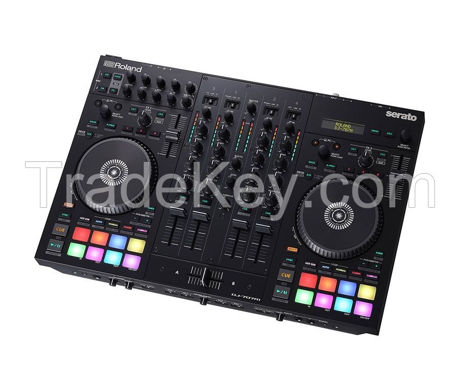 Roland DJ-707M Pro Mobile DJ Controller with Serato DJ Pro 
