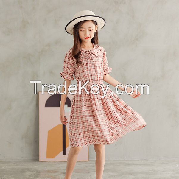 plaid girl dress