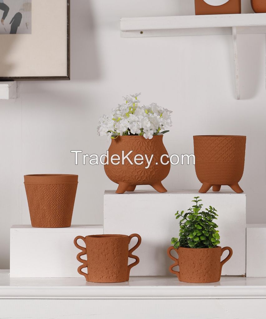 Factory Direct Terracotta Pots Classic Ceramic Flower Pot Multi Size Succulents Red Clay Planter Pots